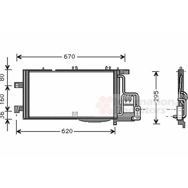 Слика на Ладник за клима VAN WEZEL 37005370 за Opel Tigra TwinTop 1.3 CDTI - 69 коњи дизел