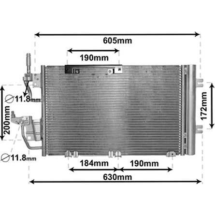 Слика на Ладник за клима VAN WEZEL 37005454 за Opel Astra H Van 1.3 CDTI - 90 коњи дизел