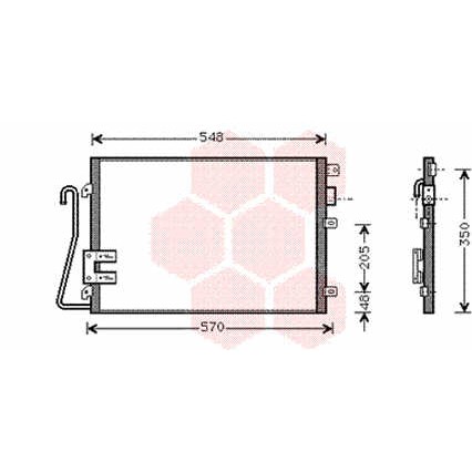 Слика на Ладник за клима VAN WEZEL 43005275 за Renault Clio 2 1.4 (B/CB0C) - 75 коњи бензин