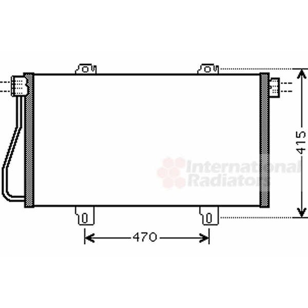 Слика на Ладник за клима VAN WEZEL 43005352 за Renault Master 2 Box (FD) 1.9 dTI - 80 коњи дизел