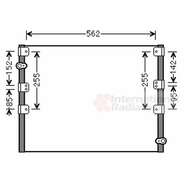 Слика на Ладник за клима VAN WEZEL 53005278 за Toyota Land Cruiser Hardtop (J7) 3.0 TD - 125 коњи дизел