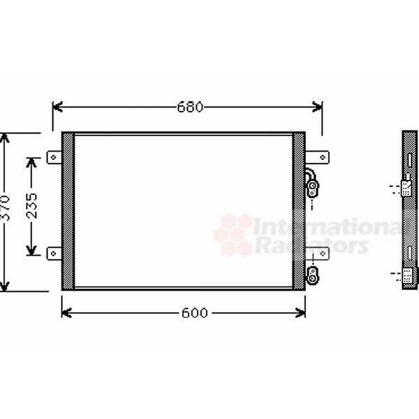 Слика на Ладник за клима VAN WEZEL 58005153 за Ford Galaxy (wgr) 2.8 i V6 - 174 коњи бензин