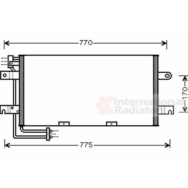 Слика на Ладник за клима VAN WEZEL 58005195 за VW Transporter T4 Platform 2.5 TDI Syncro - 102 коњи дизел