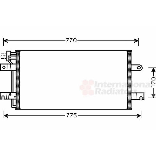 Слика на Ладник за клима VAN WEZEL 58005197 за VW Transporter T4 Platform 2.4 D Syncro - 78 коњи дизел