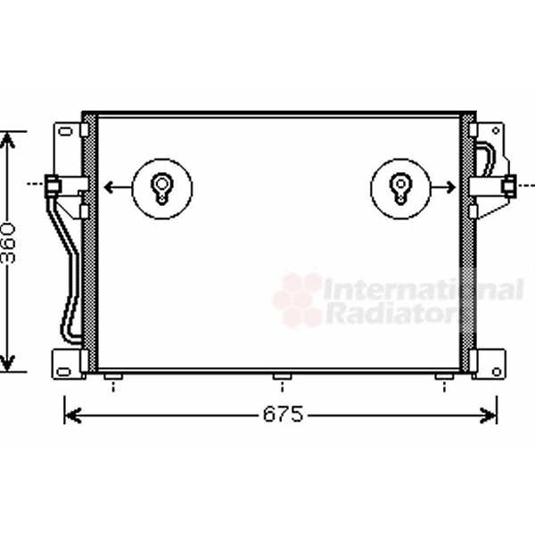 Слика на Ладник за клима VAN WEZEL 59005077 за Volvo 850 Station Wagon (LW) 2.0 Turbo - 210 коњи бензин