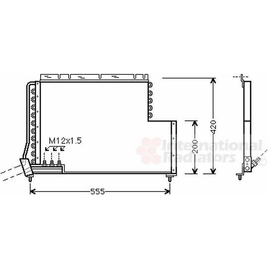 Слика на Ладник за клима VAN WEZEL 59005078 за Volvo 740 Estate (745) 2.3 - 115 коњи бензин