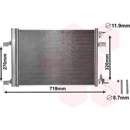 Слика на Ладник за клима VAN WEZEL IR PLUS 37005500 за Opel Astra J 2.0 BiTurbo CDTI - 194 коњи дизел