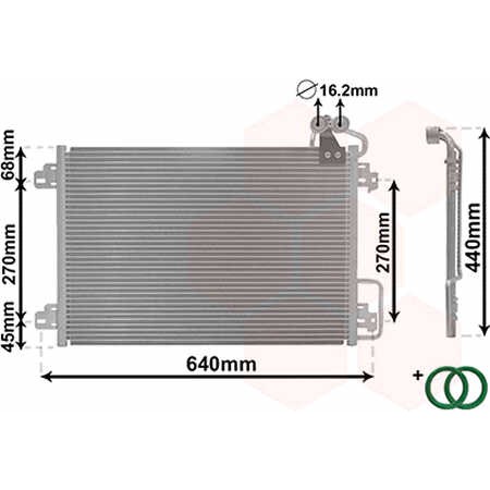 Слика на Ладник за клима VAN WEZEL IR PLUS 43005273 за Renault Megane 1 (BA0-1) 1.9 dTi (BA08, BA0N) - 98 коњи дизел