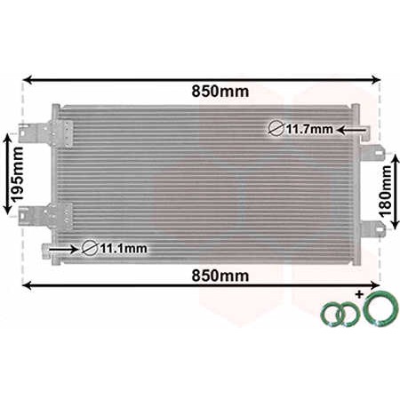 Слика на Ладник за клима VAN WEZEL IR PLUS 43005443 за Renault Master 2 Box (FD) 2.5 dCi - 120 коњи дизел