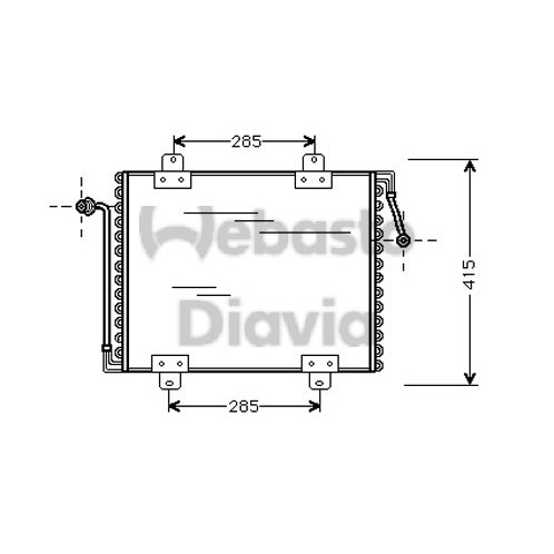 Слика на Ладник за клима WEBASTO 82D0225056A за Renault 19 II Chamade 1.4 - 78 коњи бензин