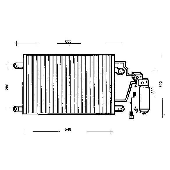 Слика на Ладник за клима WEBASTO 82D0225200A