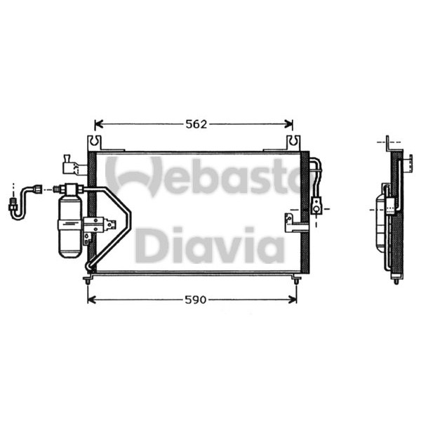 Слика на Ладник за клима WEBASTO 82D0225256A