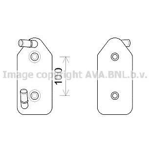 Слика на Ладник за масло, автоматски менувач AVA QUALITY COOLING AI3356