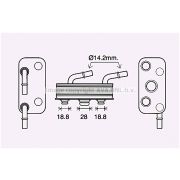 Слика 1 на ладник за масло, автоматски менувач AVA QUALITY COOLING BW3559