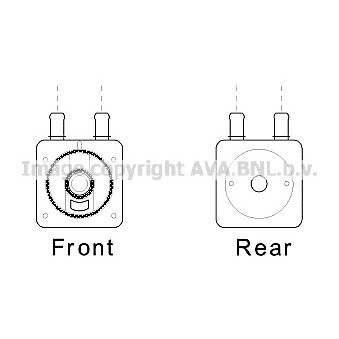 Слика на ладник за масло, автоматски менувач AVA QUALITY COOLING CN3287 за Citroen Jumpy U6U 2.0 i 16V - 138 коњи бензин