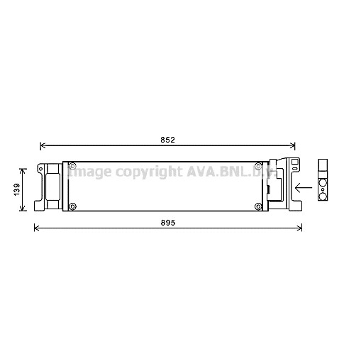 Слика на ладник за масло, автоматски менувач AVA QUALITY COOLING VN3307