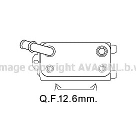 Слика на ладник за масло, автоматски менувач AVA QUALITY COOLING VO3170 за Volvo V60 D4 AWD - 181 коњи дизел