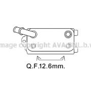 Слика 1 на ладник за масло, автоматски менувач AVA QUALITY COOLING VO3170