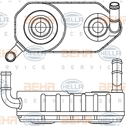 Слика на ладник за масло, автоматски менувач HELLA 8MO 376 787-671 за VW Polo 3 Classic (6kv2) 1.9 SDI - 65 коњи дизел