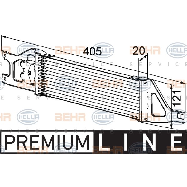 Слика на Ладник за масло, автоматски менувач HELLA BEHR  SERVICE  PREMIUM LINE 8MO 376 726-401