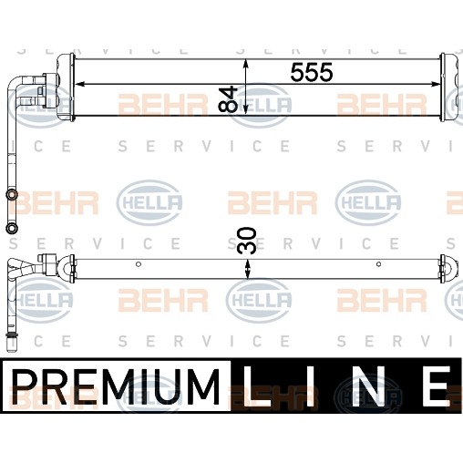 Слика на ладник за масло, автоматски менувач HELLA BEHR  SERVICE  PREMIUM LINE 8MO 376 750-771 за BMW 6 Gran Coupe F06 M6 - 560 коњи бензин