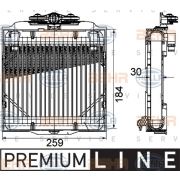 Слика 1 на ладник за масло, автоматски менувач HELLA BEHR  SERVICE  PREMIUM LINE 8MO 376 753-571