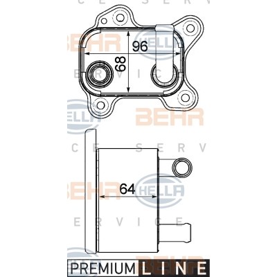 Слика на Ладник за масло, автоматски менувач HELLA BEHR  SERVICE  PREMIUM LINE 8MO 376 792-791