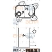 Слика 1 $на Ладник за масло, автоматски менувач HELLA BEHR  SERVICE  PREMIUM LINE 8MO 376 792-791