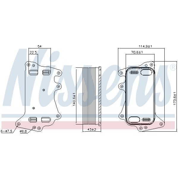 Слика на ладник за масло, автоматски менувач NISSENS 90903 за BMW 1 F21 125 d - 211 коњи дизел