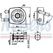 Слика 1 на ладник за масло, автоматски менувач NISSENS 91102