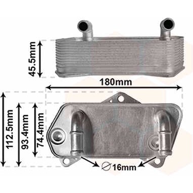 Слика на ладник за масло, автоматски менувач VAN WEZEL 58013701 за Seat Toledo 3 (5P2) 2.0 FSI - 150 коњи бензин