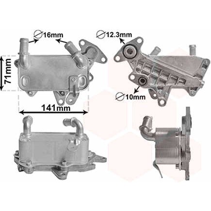 Слика на ладник за масло, автоматски менувач VAN WEZEL 58013705 за Skoda Superb (3T4) 1.8 TSI 4x4 - 160 коњи бензин