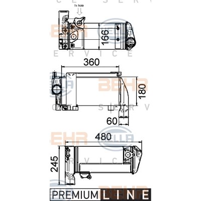 Слика на ладник за масло, ретардер BEHR HELLA SERVICE PREMIUM LINE 8MO 376 765-501