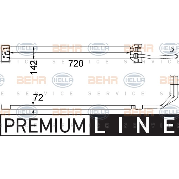 Слика на ладник за масло, управување BEHR HELLA SERVICE PREMIUM LINE 8MO 376 756-371