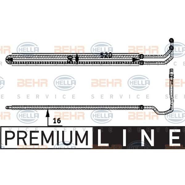 Слика на ладник за масло, управување HELLA BEHR  SERVICE  PREMIUM LINE 8MO 376 726-331 за BMW 5 Sedan E60 520 d - 150 коњи дизел