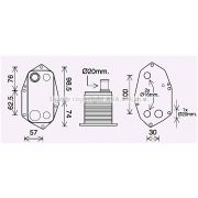 Слика 1 на Ладник за масло AVA QUALITY COOLING BW3571