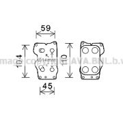 Слика 1 на Ладник за масло AVA QUALITY COOLING CN3307