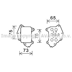 Слика на Ладник за масло AVA QUALITY COOLING CN3309 за Peugeot 308 Hatchback 1.6 HDi - 112 коњи дизел