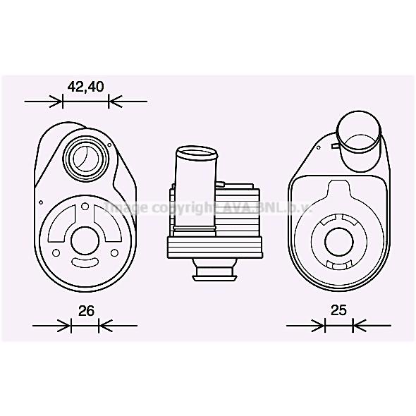 Слика на Ладник за масло AVA QUALITY COOLING IV3136 за камион Iveco Daily 2 Bus Box 29 L 10 V (ALJA43A2, ALJA42A2, ALJA41A2) - 95 коњи дизел