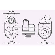 Слика 1 на Ладник за масло AVA QUALITY COOLING IV3136