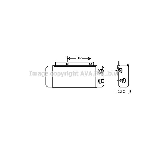 Слика на Ладник за масло AVA QUALITY COOLING MS3114 за Mercedes 190 (w201) E 2.3-16 (201.034) - 185 коњи бензин