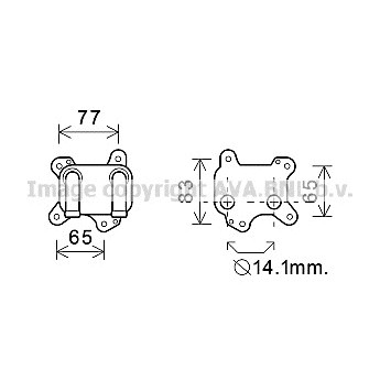 Слика на Ладник за масло AVA QUALITY COOLING OL3581