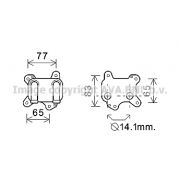 Слика 1 $на Ладник за масло AVA QUALITY COOLING OL3581