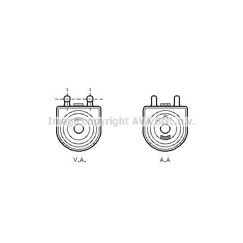 Слика на Ладник за масло AVA QUALITY COOLING PE3271 за Citroen C4 LC Hatchback 2.0 16V - 136 коњи бензин