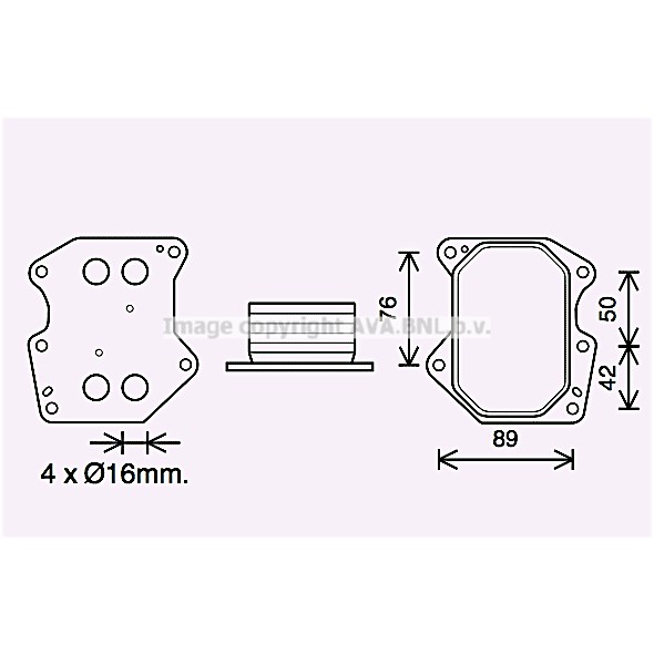 Слика на Ладник за масло AVA QUALITY COOLING PE3400