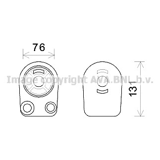 Слика на Ладник за масло AVA QUALITY COOLING RT3607 за Dacia Dokker Express 1.5 dCi - 75 коњи дизел