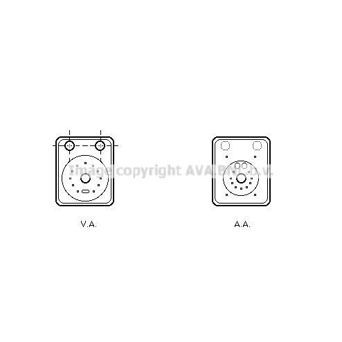 Слика на Ладник за масло AVA QUALITY COOLING VN3093 за VW Transporter T5 Box 3.2 4motion - 235 коњи бензин