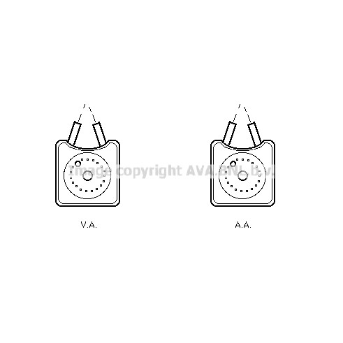 Слика на Ладник за масло AVA QUALITY COOLING VN3106 за Seat Ibiza 2 (6K2) 1.9 SDI - 68 коњи дизел