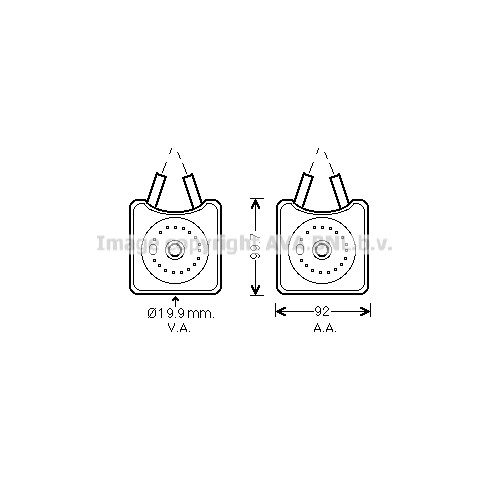 Слика на Ладник за масло AVA QUALITY COOLING VN3215 за VW Jetta 4 (1J2) 1.8 T - 150 коњи бензин