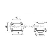 Слика 1 на Ладник за масло AVA QUALITY COOLING VO3155